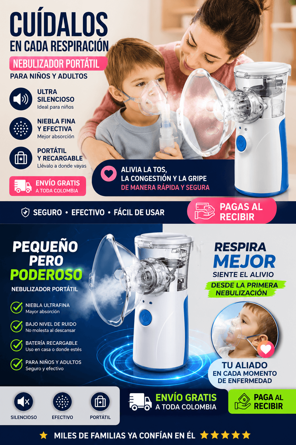 Nebulizador Para Ninos Y Adultos